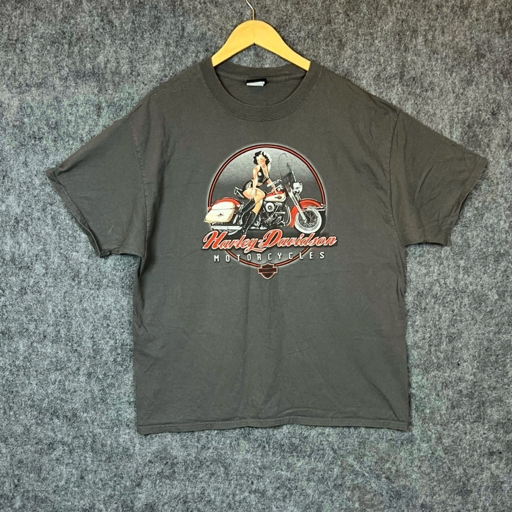 Harley-Davidson Grey Graphic Tee for Men’s Size XL